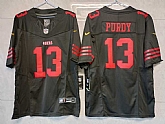 Men's San Francisco 49ers #13 Brock Purdy Black 2023 F.U.S.E. Vapor Untouchable Limited Stitched Football Jersey,baseball caps,new era cap wholesale,wholesale hats